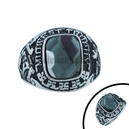 Stainless steel jewelry ring stone ring SWR0053 - Click Image to Close